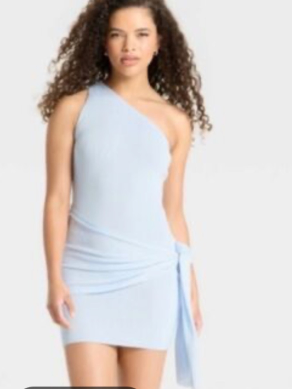 wild fable One Shoulder Asymmetrical Mini Dress